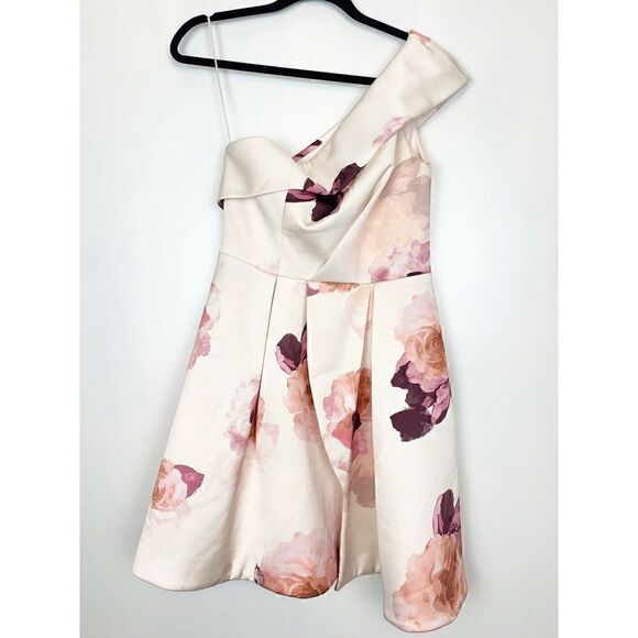NWOT Keepsake Dress Floral Cream Pink M - Picture 3 of 5